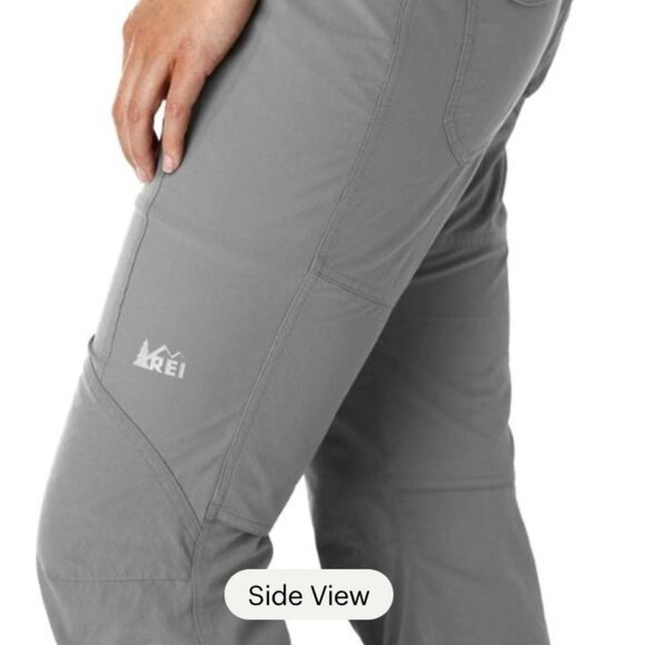 REI Screeline Hiking Women's Pants Size 4 Grey 5 Pockets Vented at Back - Picture 10 of 15